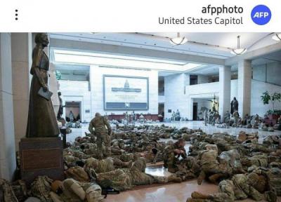 سونامی کرونا بین سربازان اعزامی گارد ملی به پایتخت آمریکا