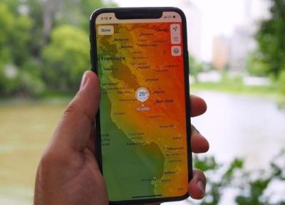 چگونه نقشه مخفی بارش باران را در اپ آب وهوای iOS 15 پیدا کنیم؟